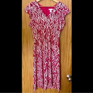 Zuma Ruffle Sleeve Midi Dress